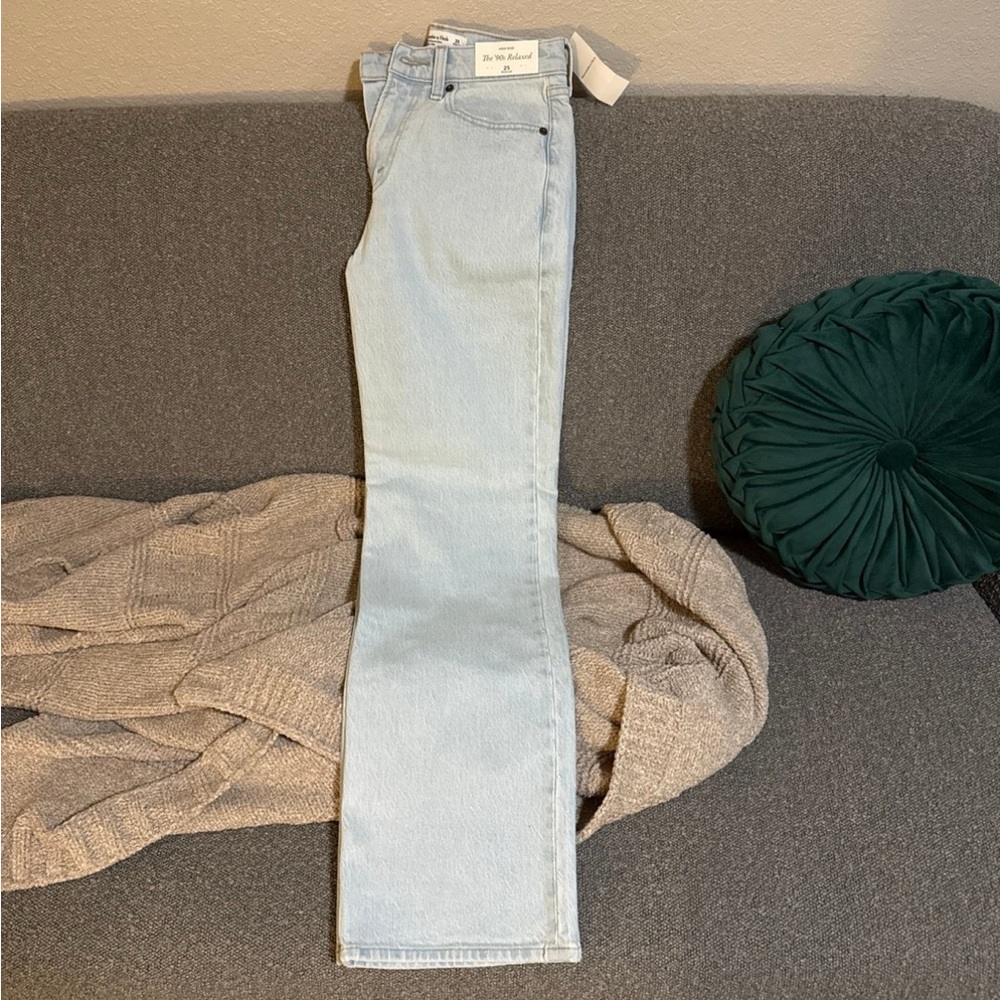 Abercrombie & Fitch Light Blue Straight Leg Jeans